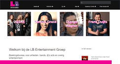 Desktop Screenshot of lb-entertainment.nl