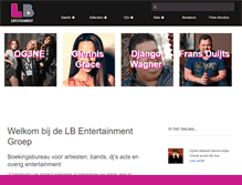 Tablet Screenshot of lb-entertainment.nl